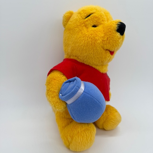 Vintage 1994 Winnie the Pooh Plush with Honey Pot Stuffed Animal Walt Disney - Picture 3 of 4